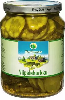 Огурцы Herkkumaa кружками 670г
