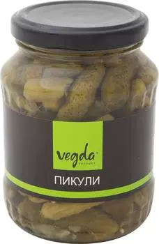 Огурцы Vegda Product пикули 370мл - Vprok.ru Перекрёсток