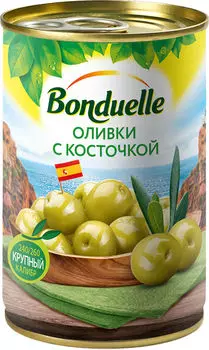 Оливки Bonduelle с косточкой 314г - Vprok.ru Перекрёсток