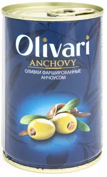 Оливки OLIVARI фаршированные анчоусом 314мл