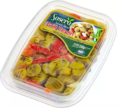 Оливки Sosero гриль без косточки 250г