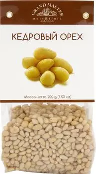 Орехи Grand Master кедровые 200г - Vprok.ru Перекрёсток