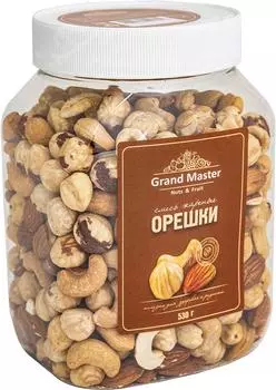Орехи Grand Master жареный 530г - Vprok.ru Перекрёсток