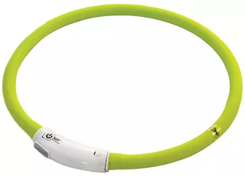 Ошейник Triol Night City Шнурок светодиодный M салатовый 1*60см