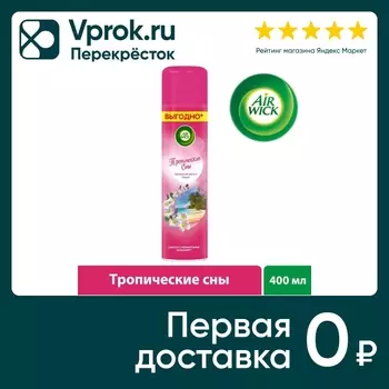 Освежитель воздуха Air Wick Тропические сны Тропические цветы и Пачули 400мл