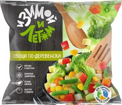 Овощи по-деревенски И Зимой и летом быстрозамороженные 400г