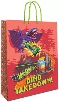 Пакет подарочный Hot Wheels 2 25*35*10см