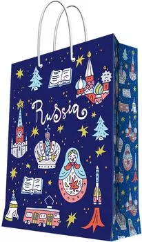 Пакет подарочный Magic Pack Московские мотивы 17.8*22.9*9.8см