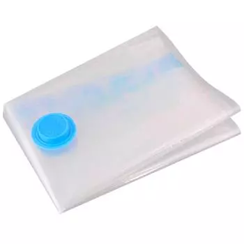 Пакет вакуумный Мультидом с замком zip-lock и защитным клапаном для хранения вещей многоразовый 80*110см