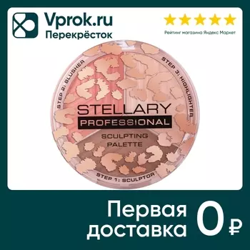 Палетка для контуринга лица Stellary Face Sculptor Тон 01