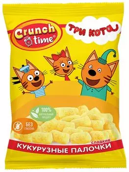 Палочки кукурузные Crunch Time Три кота 75г