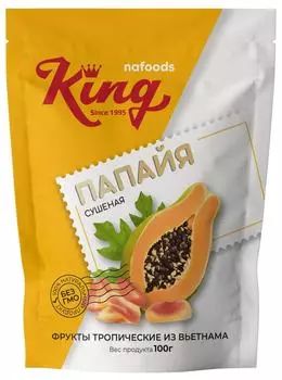 Папайя King сушеная 100г