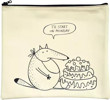 Папка Be Smart из искусственной кожи на молнии 25.8*22см