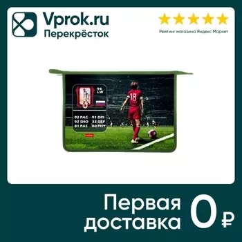 Папка для тетрадей Hatber Играй в футбол на молнии А4 24.5*34*4см