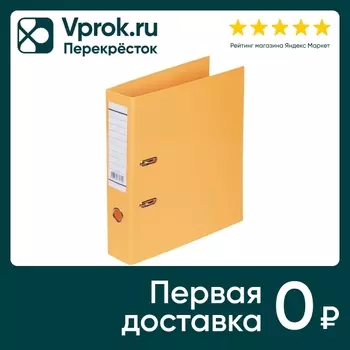 Папка Hatber Premium Newtone Neon Регистратор с арочным механизмом А4 оранжевый