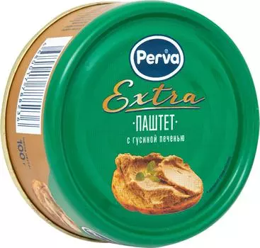 Паштет Perva Extra с гусиной печенью 100гс доставкой!