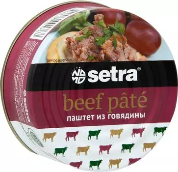 Паштет Setra говяжий 100г