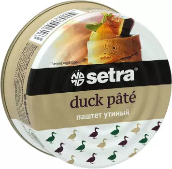 Паштет Setra Утиный 100г - Vprok.ru Перекрёсток