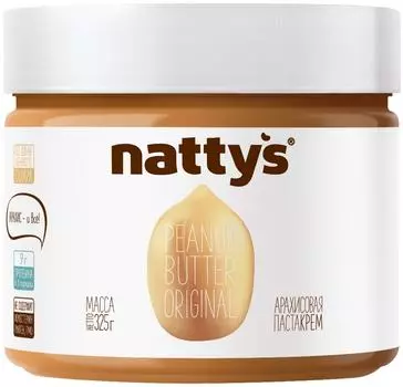 Паста арахисовая Nattys Original 325г