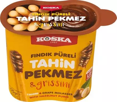 Паста кунжутная Koska виноградный пекмез и гриссини 55г