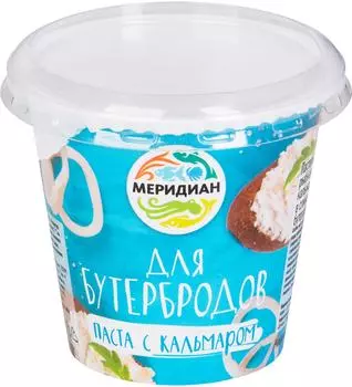 Паста Меридиан для бутербродов с кальмаром 140г