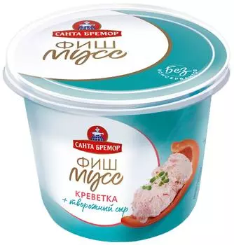 Паста Санта Бремор Фиш мусс Креветка и Творожный сыр 140г
