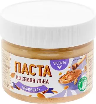 Паста Vicenta Молочная из семян льна 250г