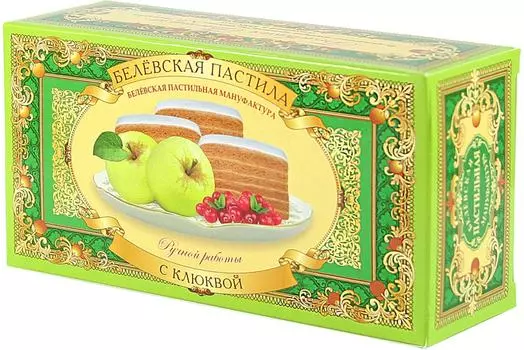 Пастила Белевская Пастильная Мануфактура с клюквой 100г