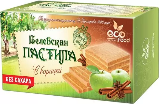 Пастила EcoFood с Корицей без сахара 100г