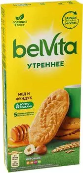 Печенье Belvita Утреннее Медовое с фундуком 225г