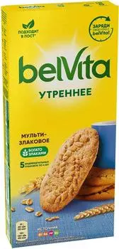 Печенье Belvita Утреннее Мультизлаковое 225гс доставкой!