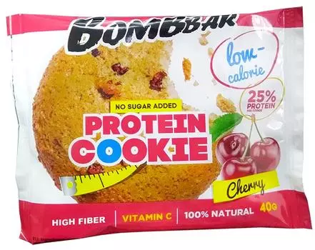 Печенье Bombbar неглазированное Вишня 40гс доставкой!