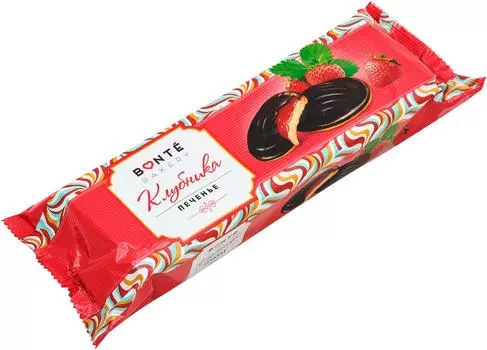 Печенье Bonte Bakery Клубничное сдобное 137г