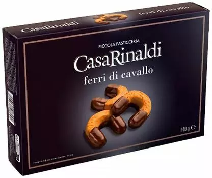 Печенье Фeрри ди Кавалло Casa Rinaldi в шоколадной глазури 150г