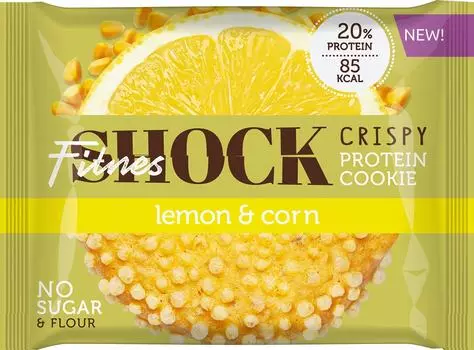 Печенье FitnesShock Лимон кукуруза 30г