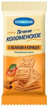 Печенье Коломенский сахарное Коломенское с яблоком и корицей 30г