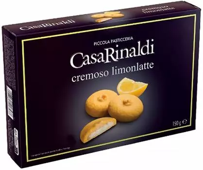 Печенье Кремозо ЛимонЛатте Casa Rinaldi c лимонно-молочным кремом 140г