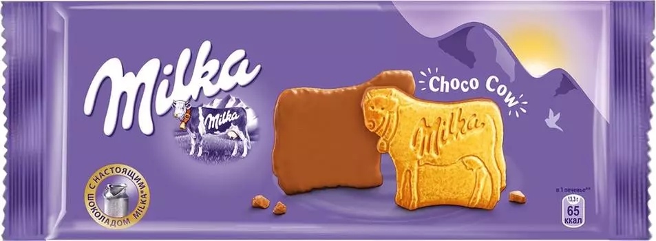 Печенье Milka покрытое молочным шоколадом 200г