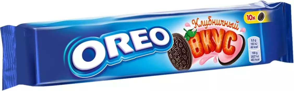 Печенье Oreo Клубничный вкус 95г - Vprok.ru Перекрёсток