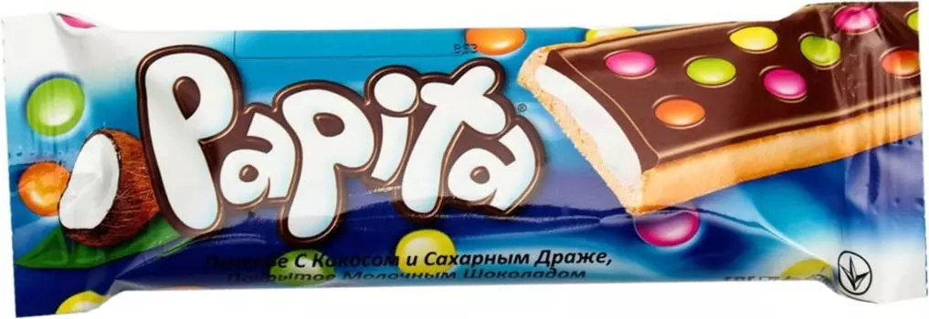 Печенье Papita драже с кокосом 33г