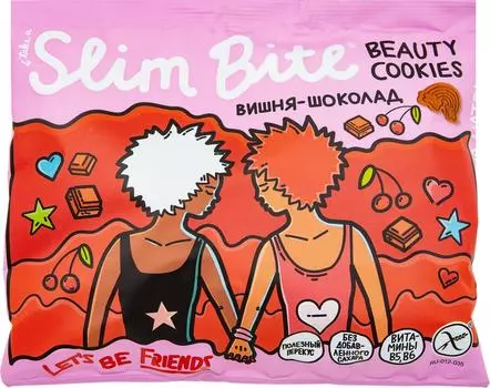 Печенье Slim Bite Вишня-шоколад 115г