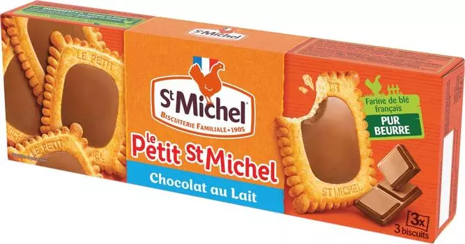 Печенье St Michel сливочное с шоколадом 132гс доставкой!