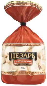 Пельмени Цезарь с мясом бычков 750г. Доставим до двери!