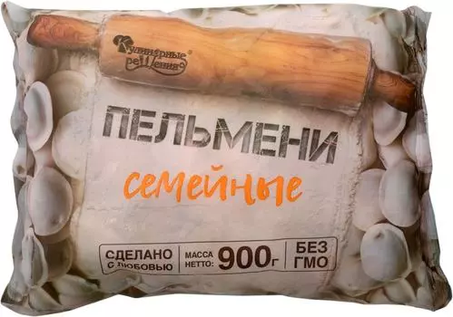Пельмени Кулинарные решения Семейные 900г