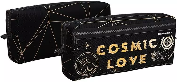 Пенал квадро Erich Krause Magic Sky с двумя отделениями 210*100*50мм