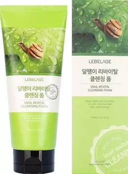 Пенка для умывания Lebelage очищающая с муцином улитки 180мл