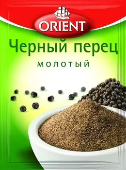 Перец Orient Черный молотый 10г - Vprok.ru Перекрёсток