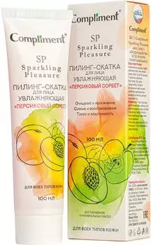 Пилинг-скатка для лица Compliment Sparkling Pleasure Персиковый сорбет 100мл
