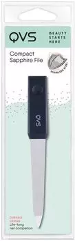 Пилка для ногтей QVS компактная с сапфировым напылением
