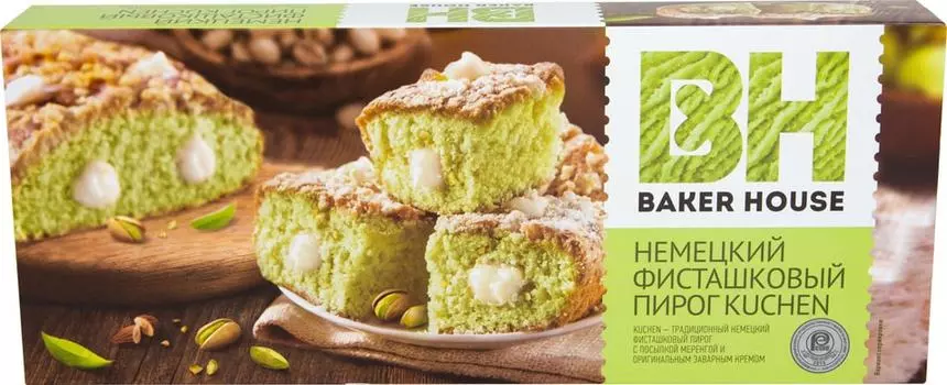 Пирог Baker House Kuchen Немецкий фисташковый 350г